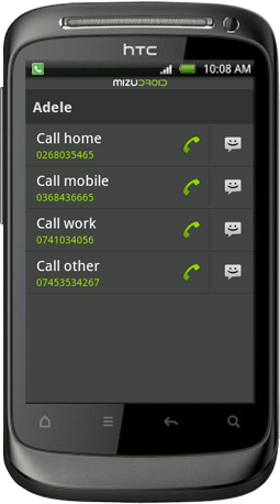 android softphone contact details