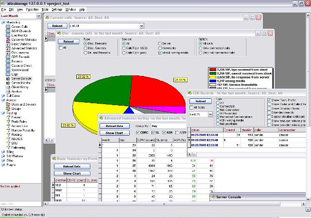 VoIP server screenshots