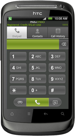 android softphone dialpad