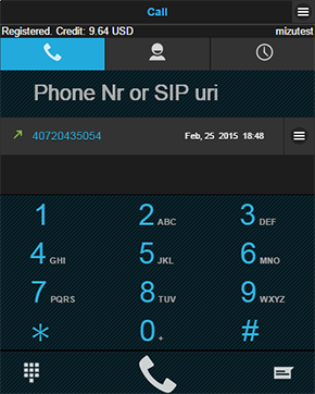 browser sip dialpad