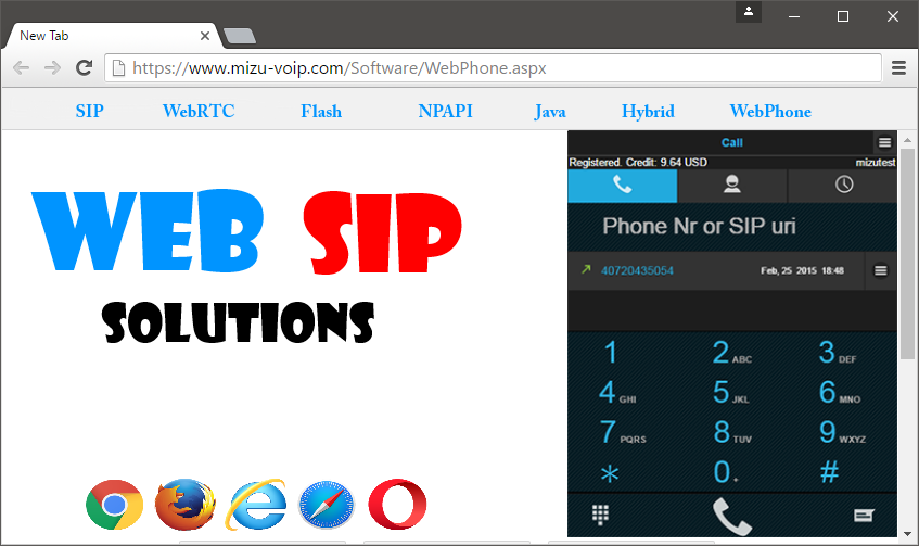 web sip solutions